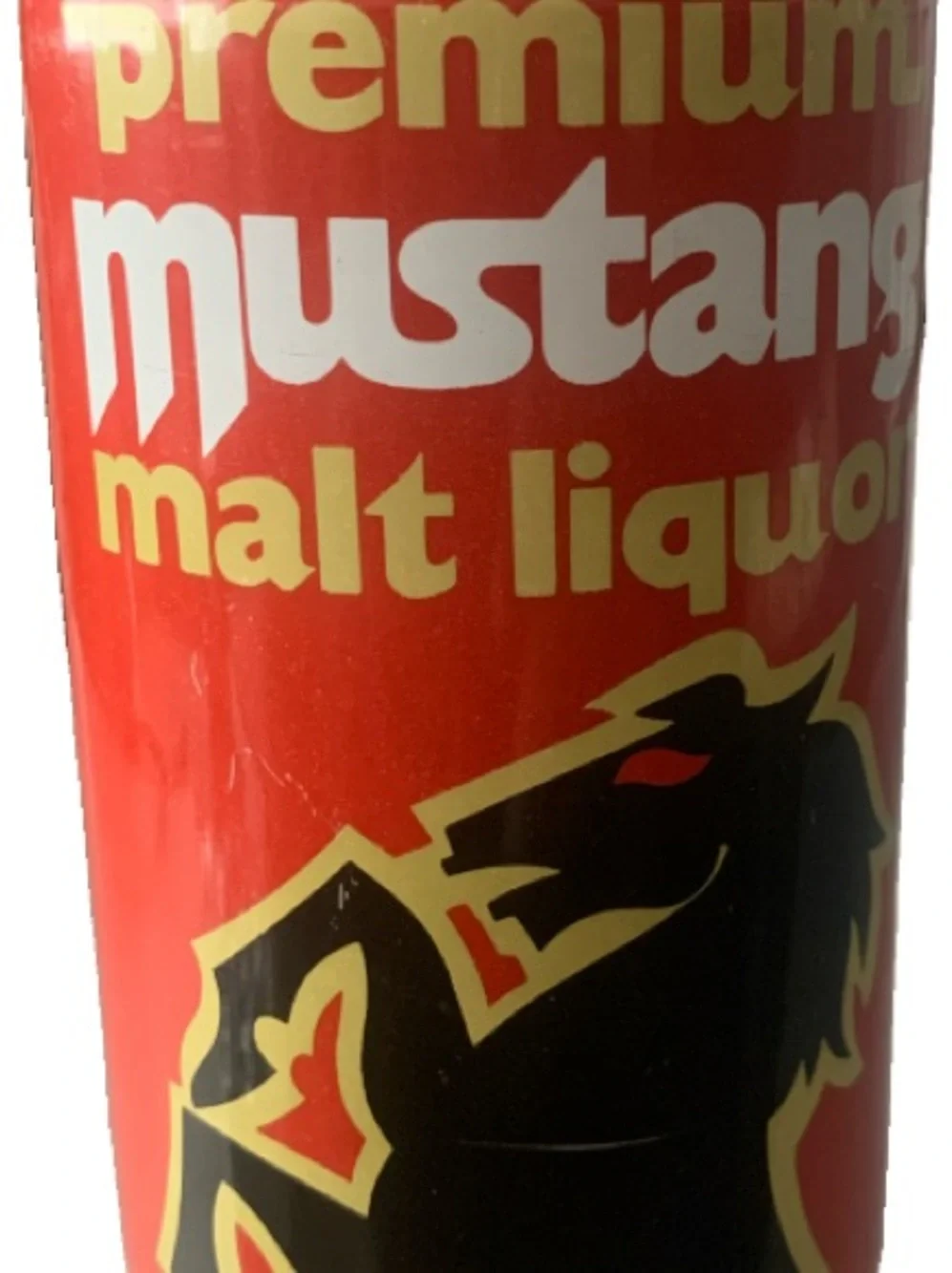 Vintage Beer Can Mustang Premium Malt Liquor Pull Tab Empty Steel Can